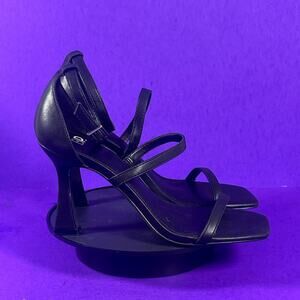 BP. Black‎ Ankle Strap Strappy Heeled Sandals Women's Shoe Size 7-NEW